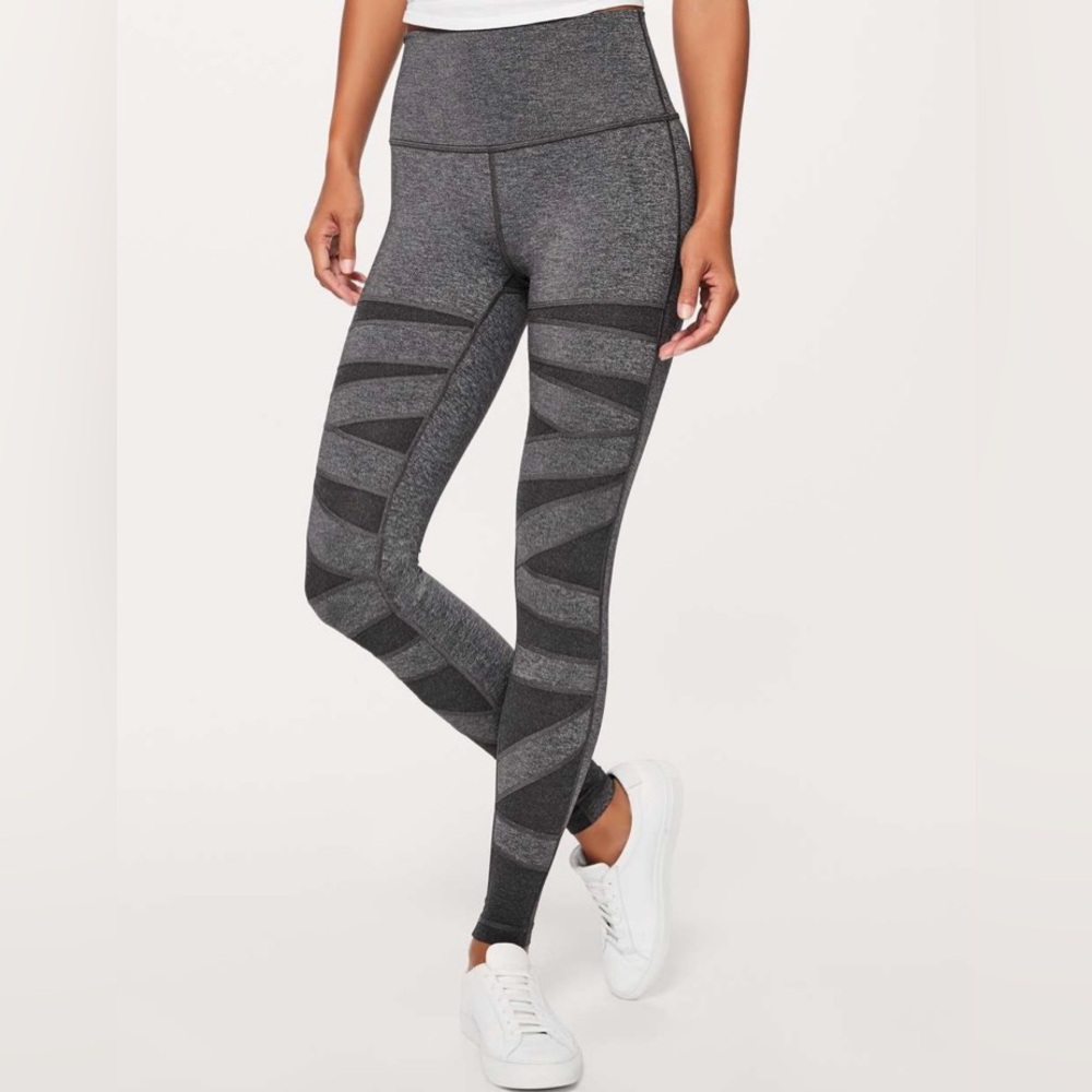 Lululemon athletica Gray and Black Leggings